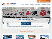 Tablet Screenshot of logosign.cz